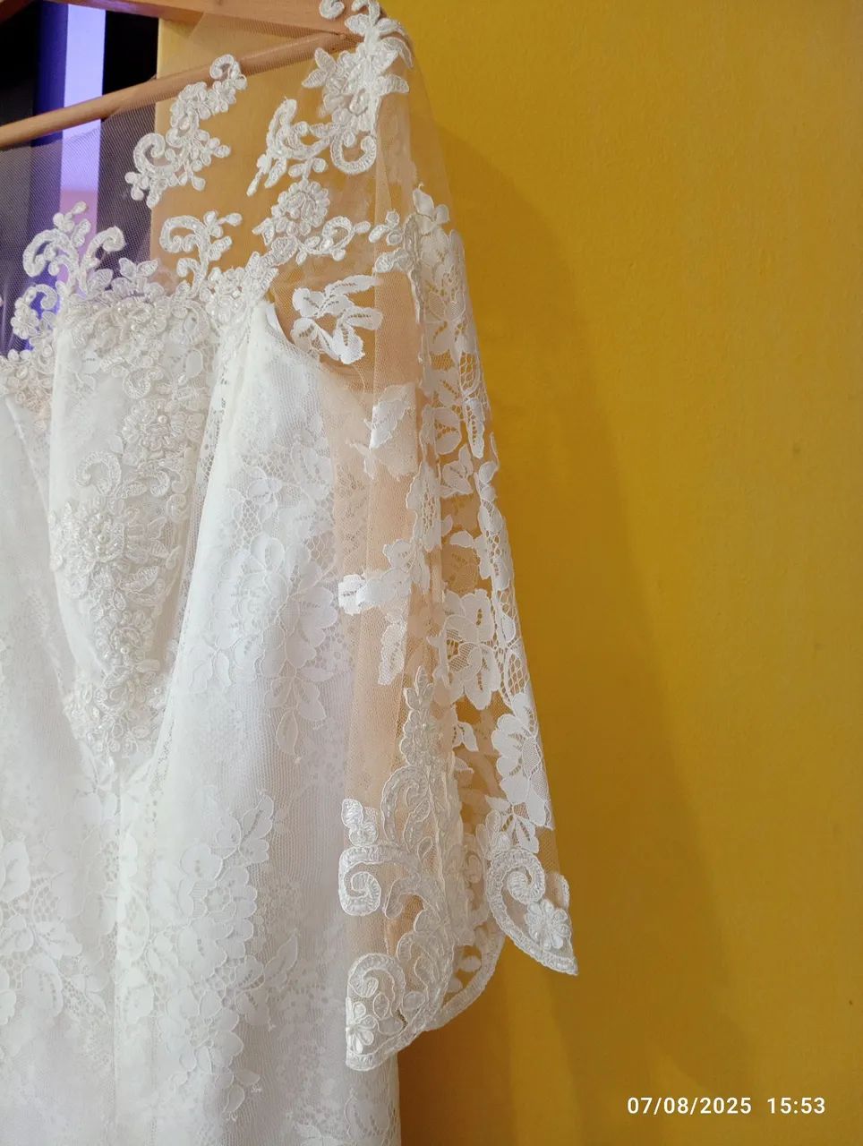 Vestido de noiva branco rendado - Foto 4