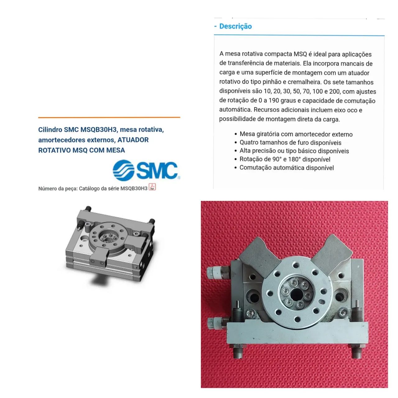 Cilindro pneumático pra torno automático  - Foto 2