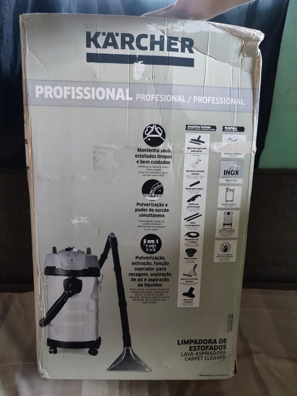 Extratora de Estofados e Carpetes Puzzi 4/30 Classic 220v - Karcher - Nunca Usada - Foto 3