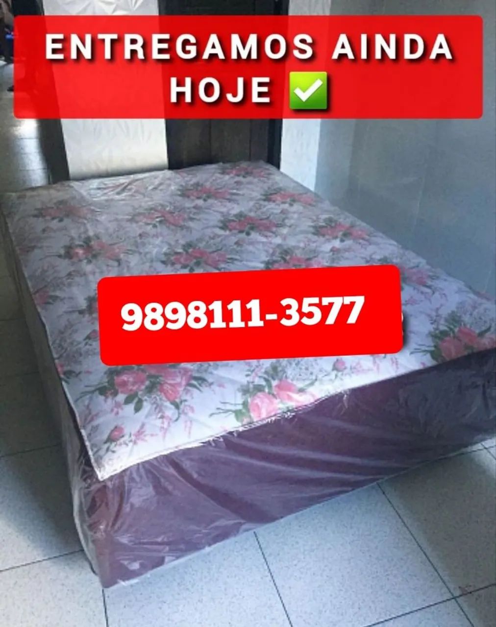 Camas box de casal de espuma e molas novas, ENTREGAMOS AINDA HOJE! - Foto 5