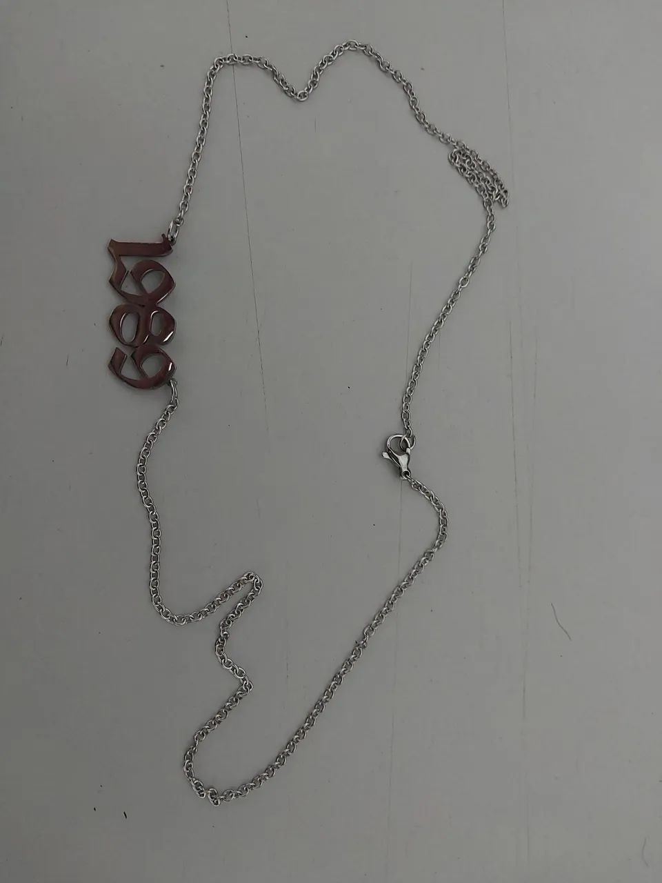 Cordão de a ço pingente 1989 - Foto 2