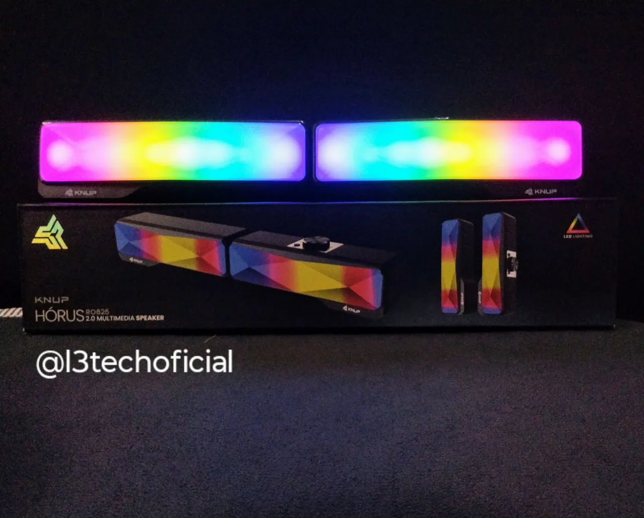 Caixa de Som Gamer Knup Horus 2.0 RGB