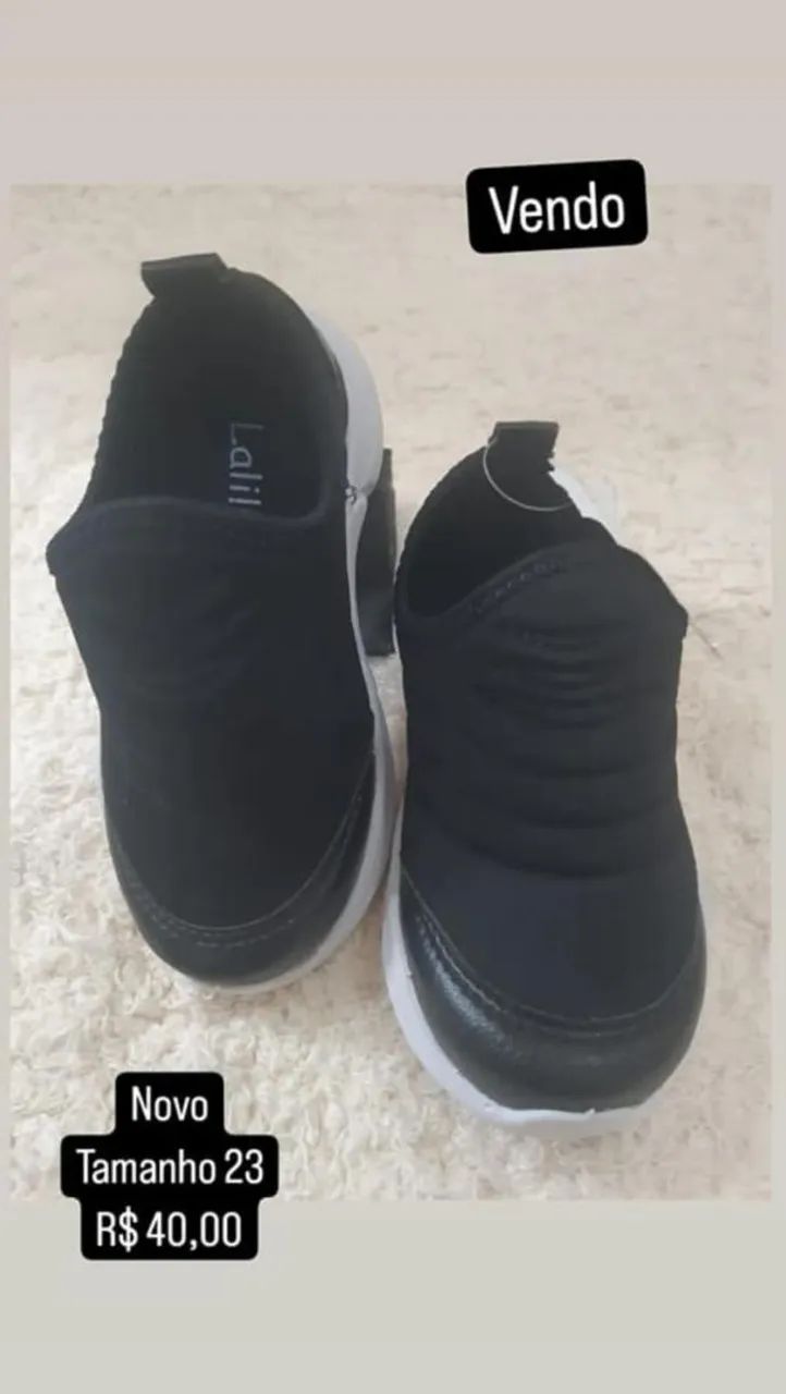 Tênis Infantil Slip On Preto - Foto 4