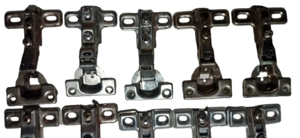 Kit 16 Dobradiças Porta De Armário Caneco 25mm Metal - Foto 4