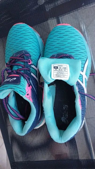 Tênis Asics Feminino - Verde e Azul - Foto 2