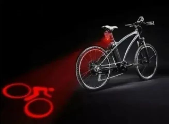 Lanterna Led Bike Inteligente Seta E Laser Traseiro - Foto 2