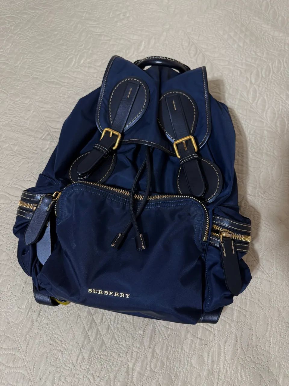 Mochila Burberry (Rucksack) em Nylon - Azul