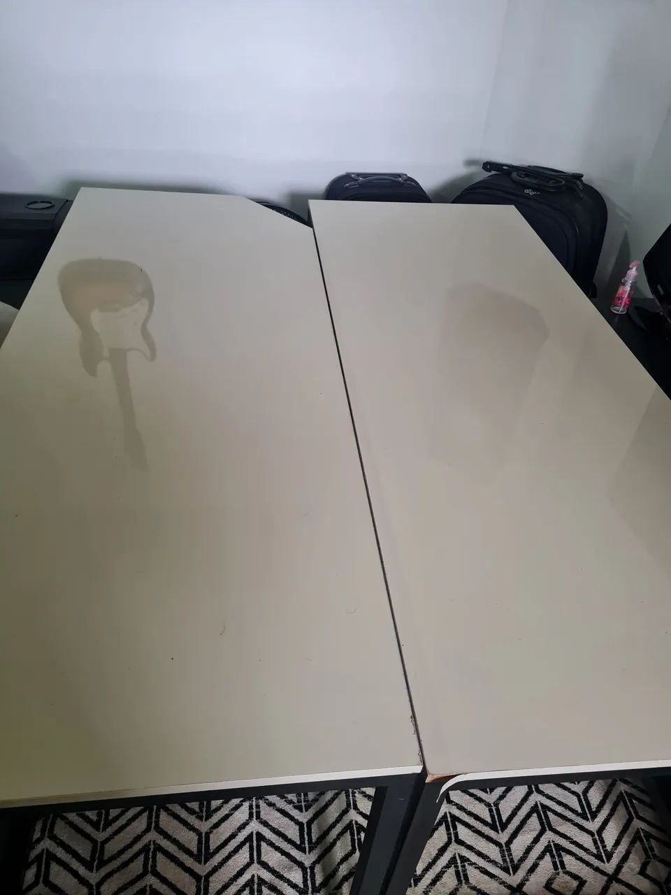 2 Mesas de escritorio estilo industrial 160x60 (metalon e mdf)