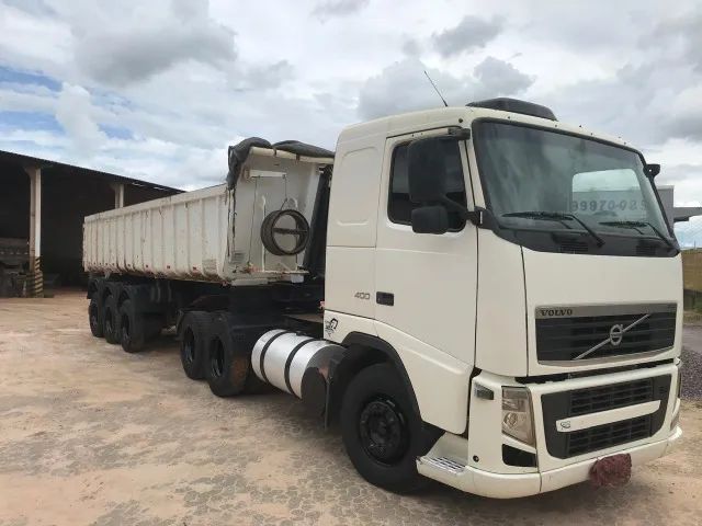 VENDO VOLVO FH400 6X2 - ANO 2010 C/ AR e CAÇAMBA ROSSETTI ANO 2008 - Foto 2