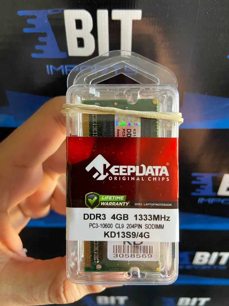 Memória DDR3 4GB 1333Mhz | Notebook | Keepdata Original