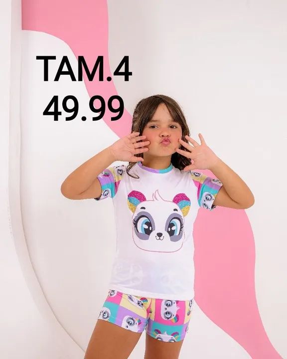 Pijamas Infantil Tam e valores nas fotos  - Foto 4