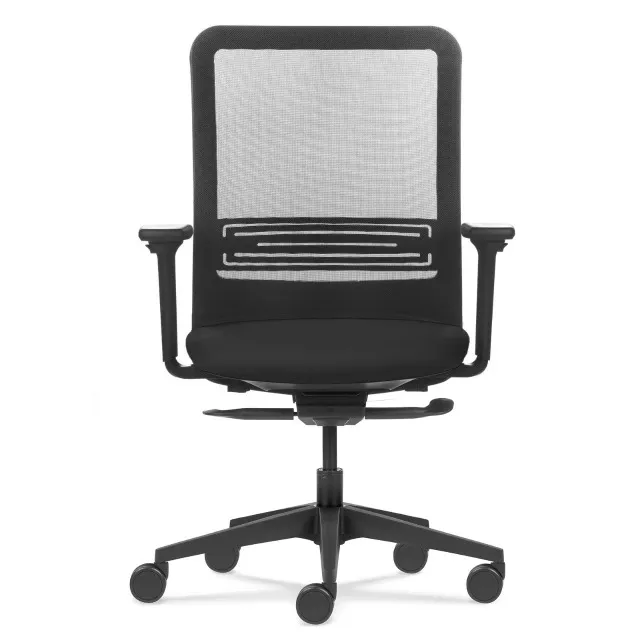 Cadeira Flexform Tecton Preto/Laranja