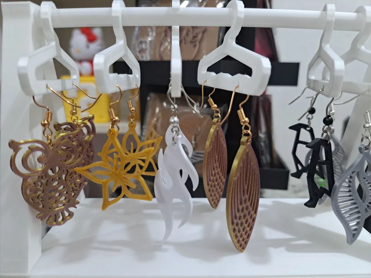 6 pares Brincos Artesanais - Diversos Modelos Exclusivos - Foto 4