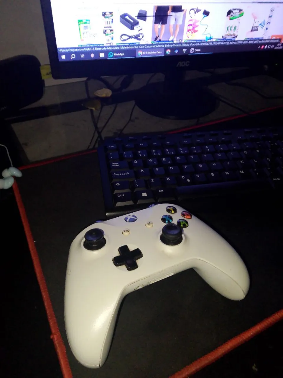 Controle Xbox Branco Original 220 reais