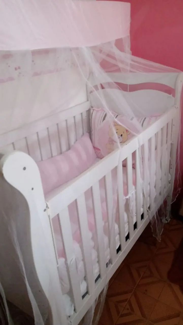Kit de berço do Ursinho menina 