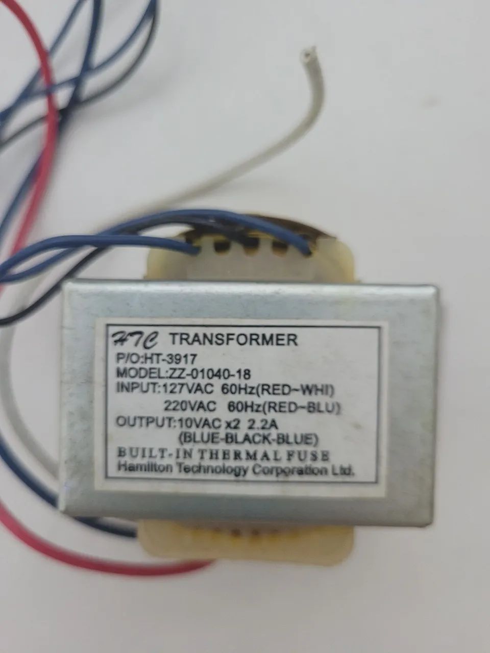 Transformador de energia 10+10v por 2.2A