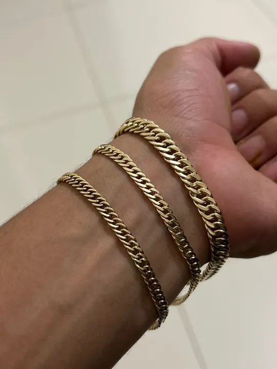 Pulseiras 60g de ouro 18k