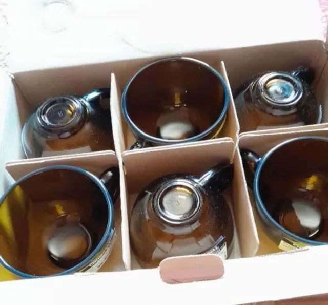 Kit 6 xicaras ambar 