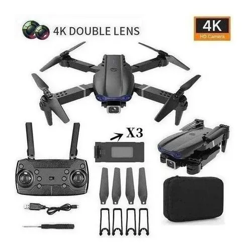 Drone 4K com Câmera Dupla - Novo!