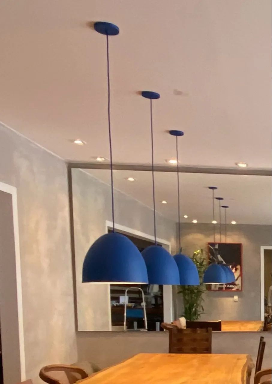 Lustres Pendentes Azul