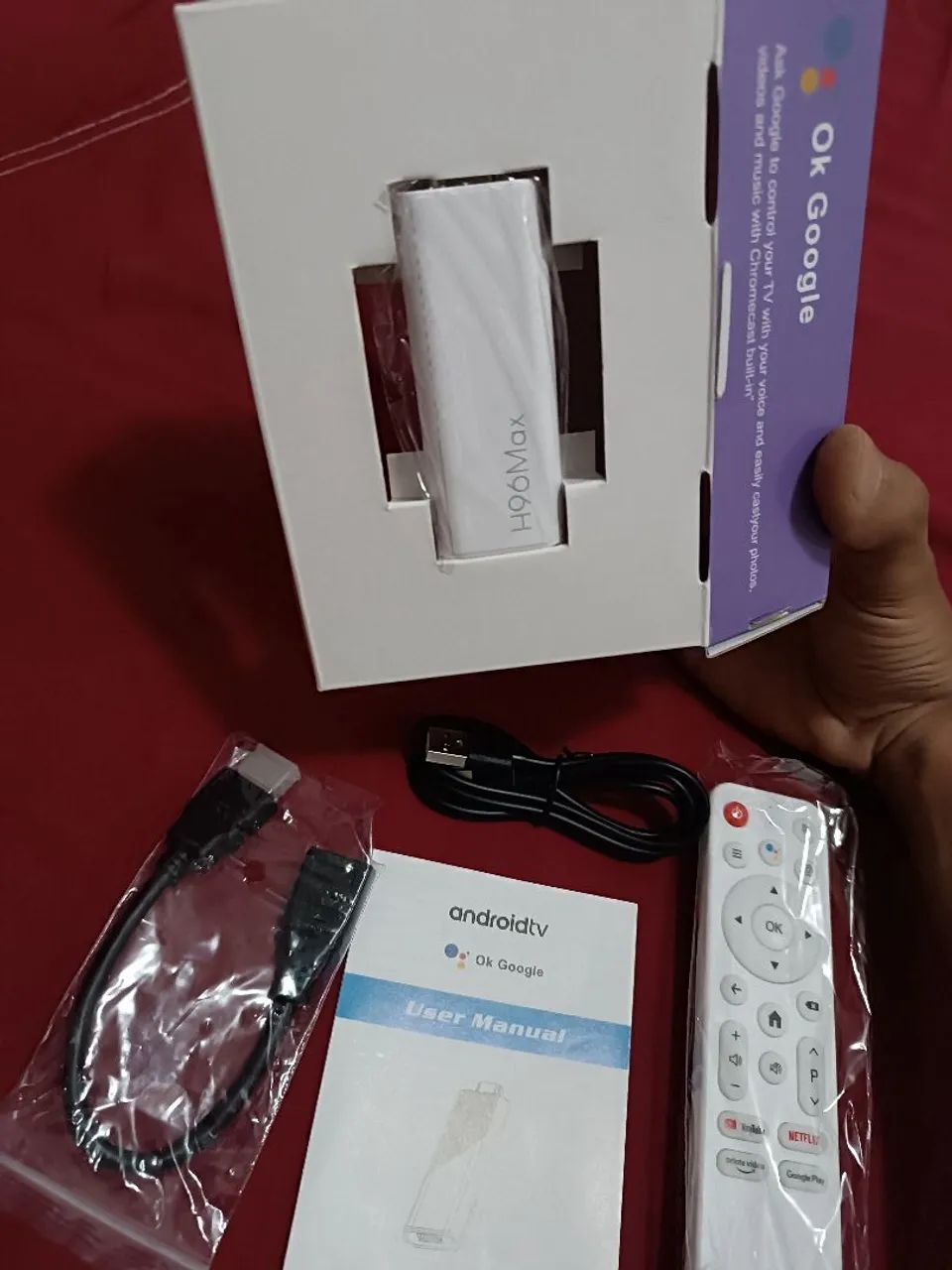 H96 Max 4K - TV Stick Android + Pilhas de Brinde! - Foto 2