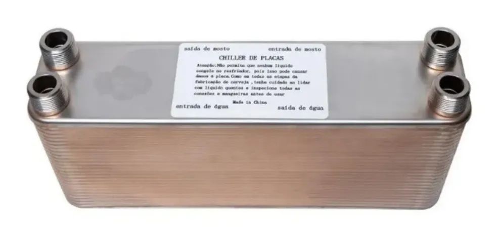 Chiller 50 placas inox longo resfriador para cerveja artesanal - Foto 3