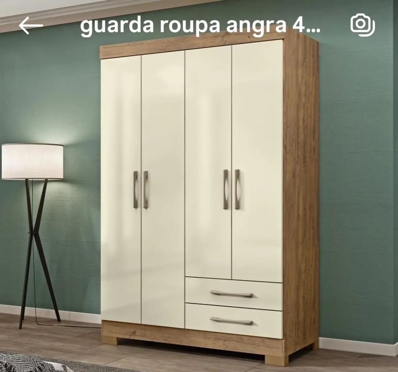 Guarda roupa 4 portas 2 gavetas 