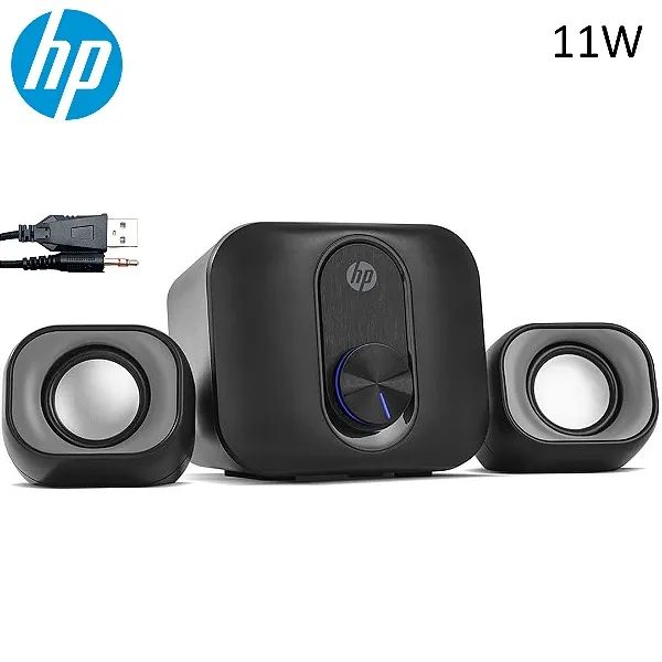 Mini Caixa de Som para PC/Notebook 11W, P2 + USB 2.1 - HP em São Luís ma