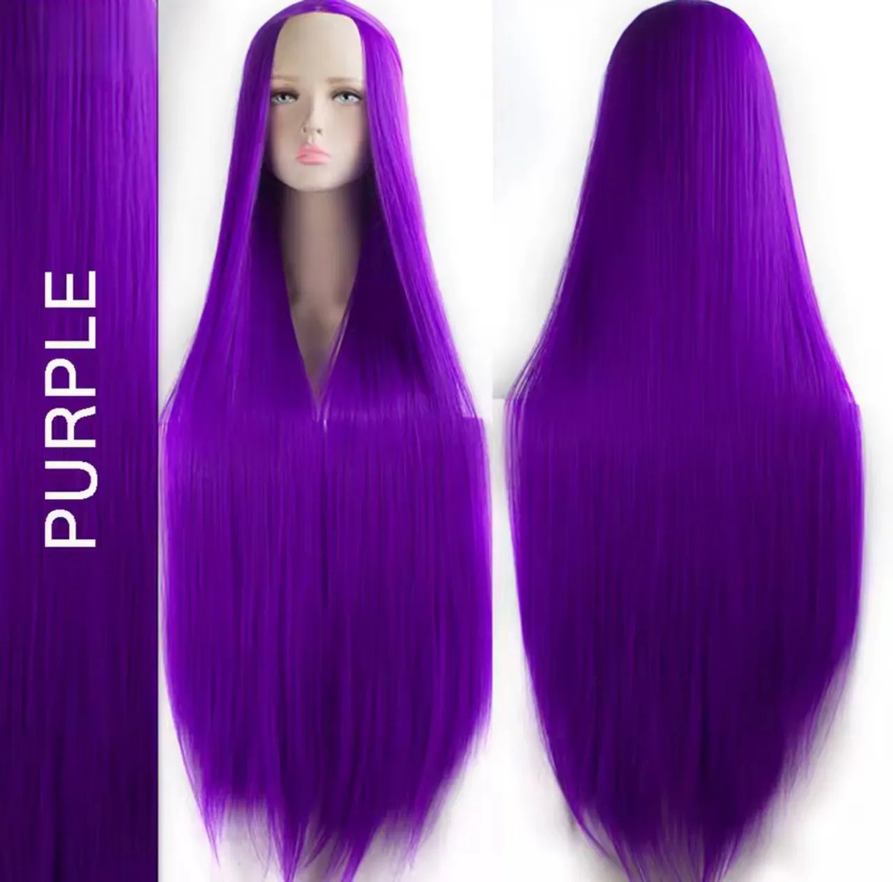 Peruca Roxa 1 metro