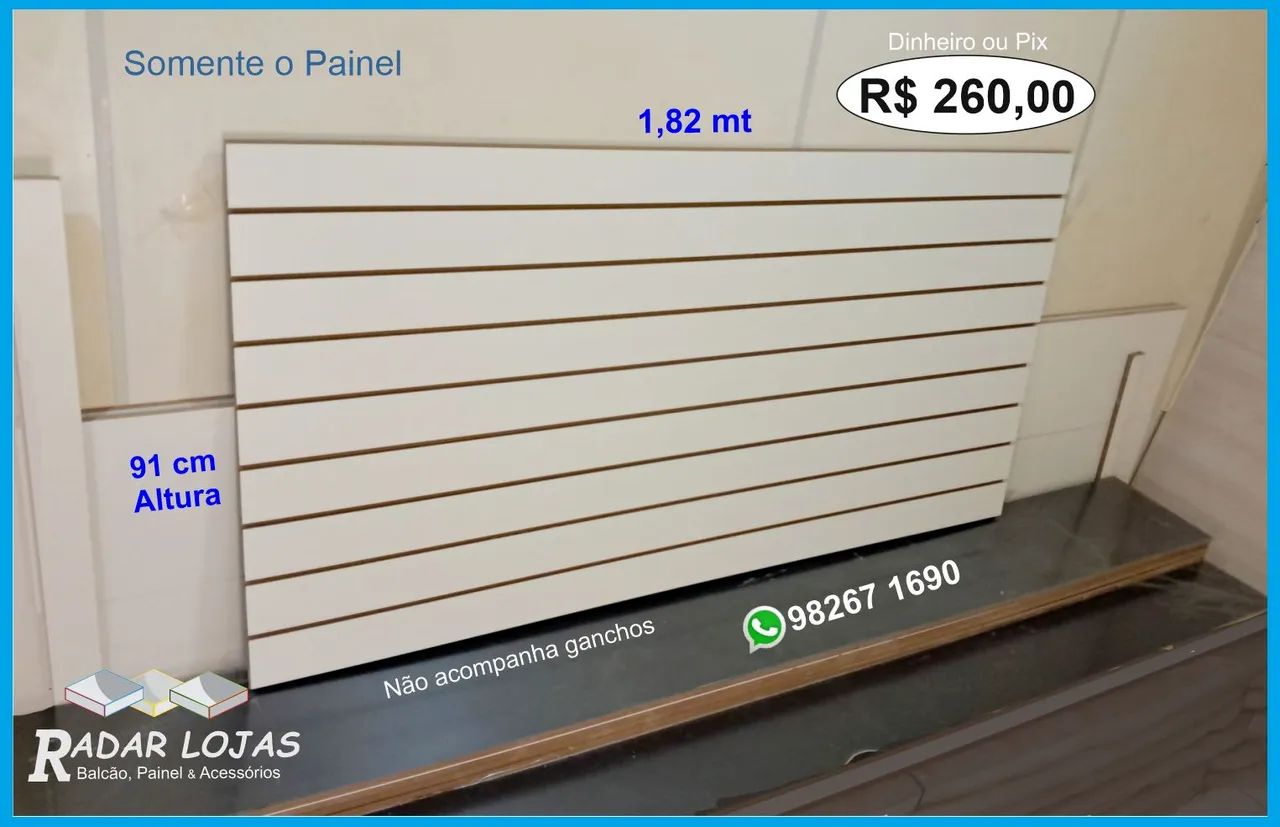 Painel novo para loja 91 X 1,82 - Foto 2