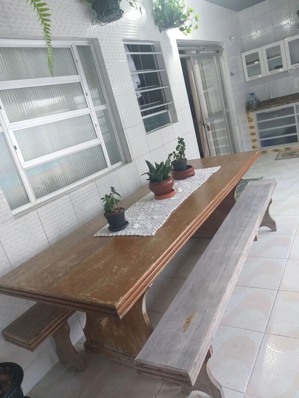 Mesa de madeira Angelin 2,80 X 0,90  8 - Foto 2