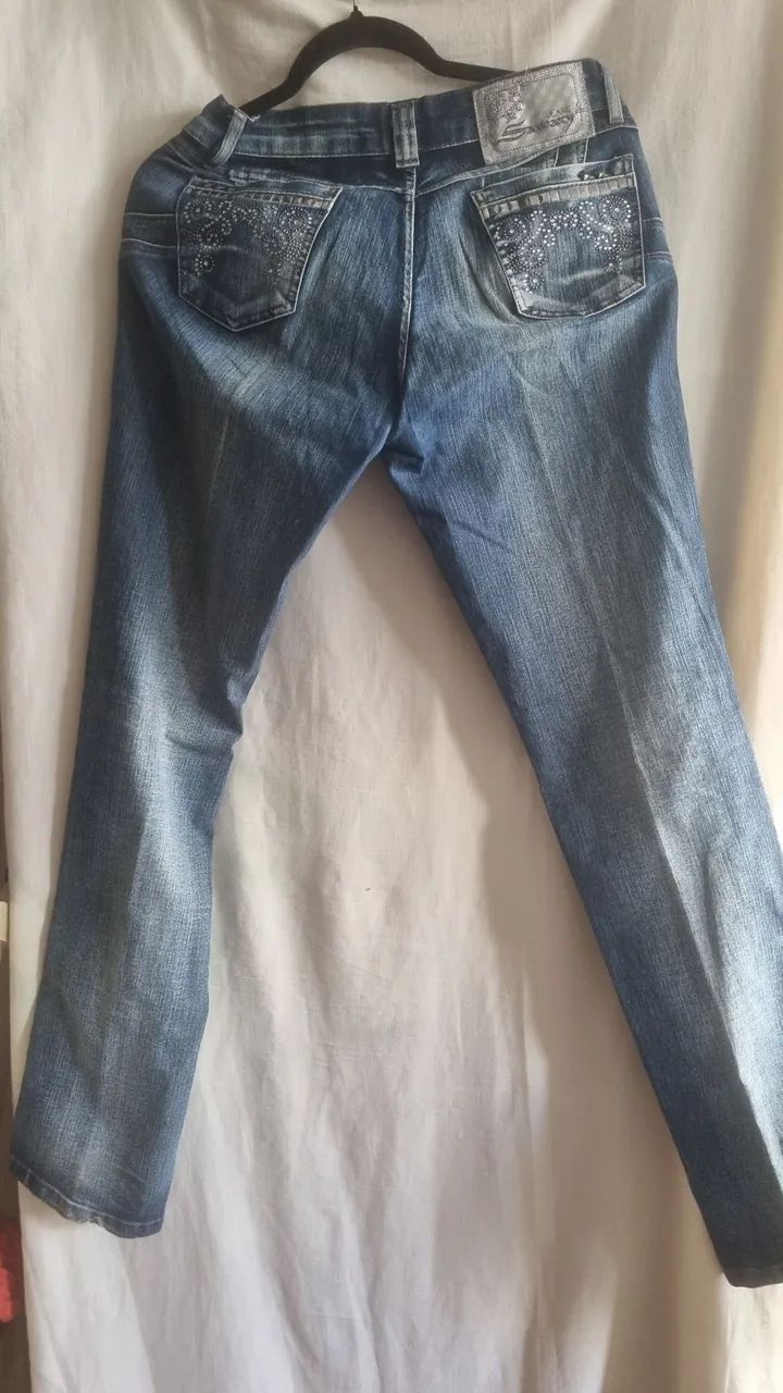 Calça jeans lavado 44 