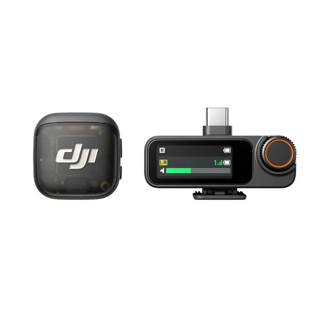 Microfone DJI Mic 3 (1 TX Microfone + 1 RX Receptor) Novo Lacrado