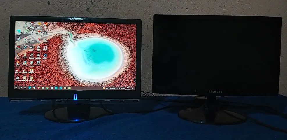 02 Monitor / Lenovo 19? VGA/DVI-/ samsung 18´5? VGA/DVI /entradas somente_VGA/DVI - Foto 4
