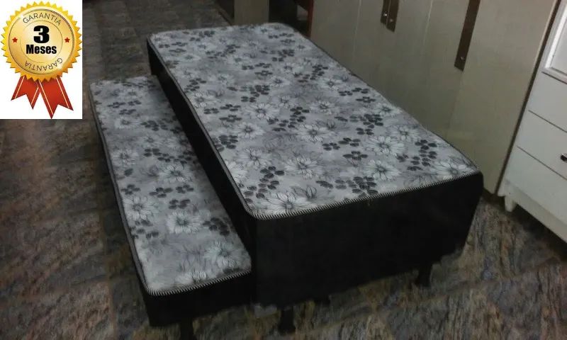 Cama Box De Solteiro C/Auxiliar Nova - Foto 2