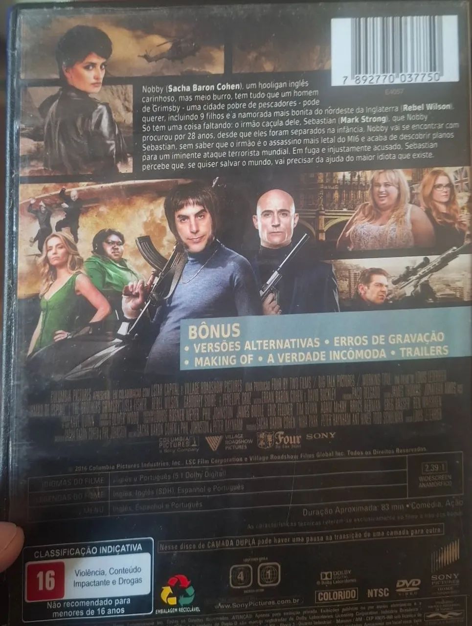 DVD Irmão de Espião com Sacha Baron Cohen - Foto 2