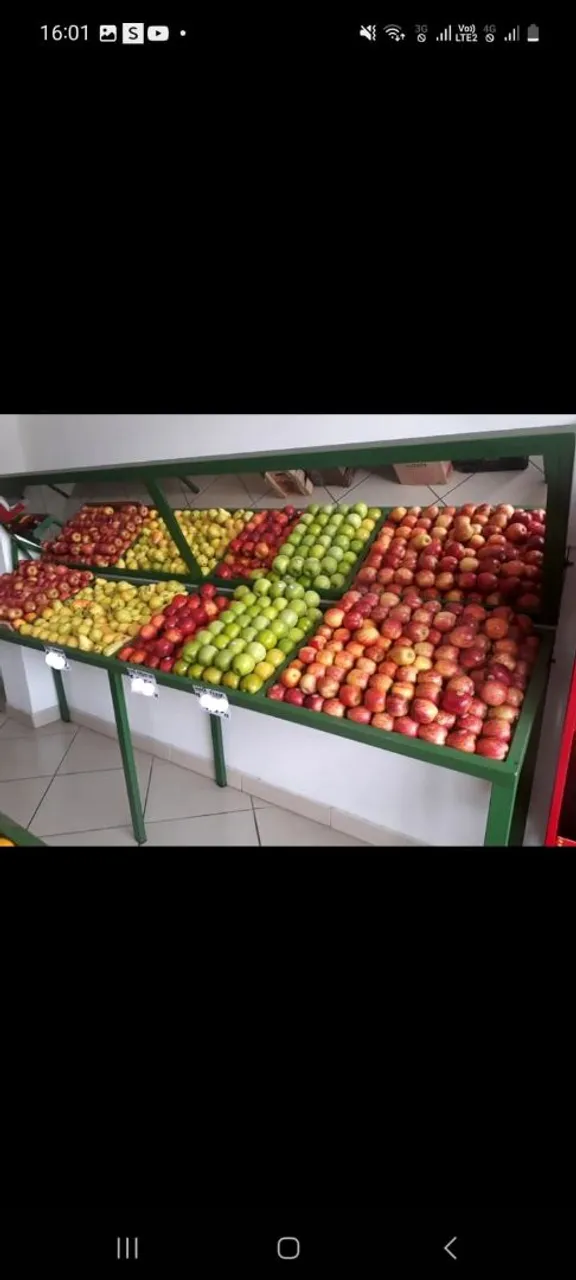 Bancas para Hortifruti em Metalon com espelhos
