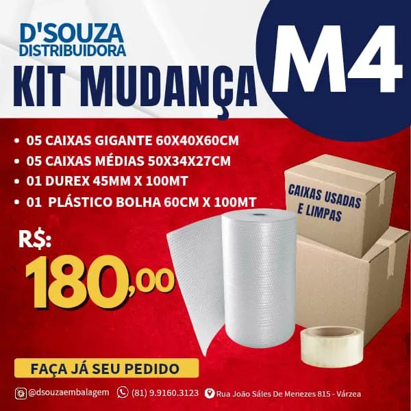 Kit Embalagem de Mudança M4