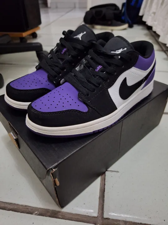 Tênis Nike Air Jordan 1 Low Court Purple
