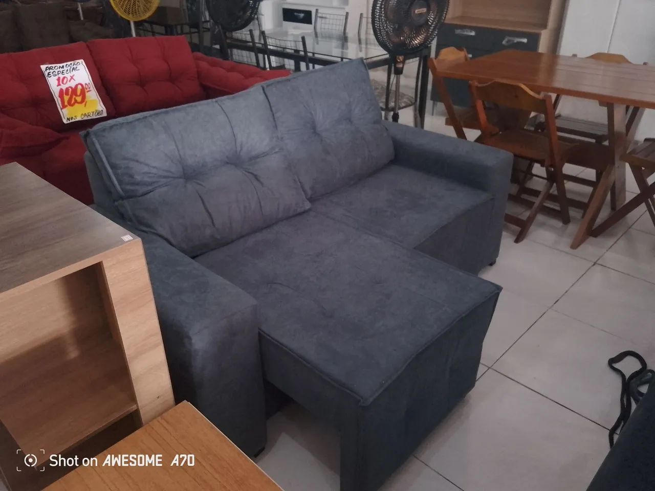 Sofá retrátil 2 lugares entrega grátis 