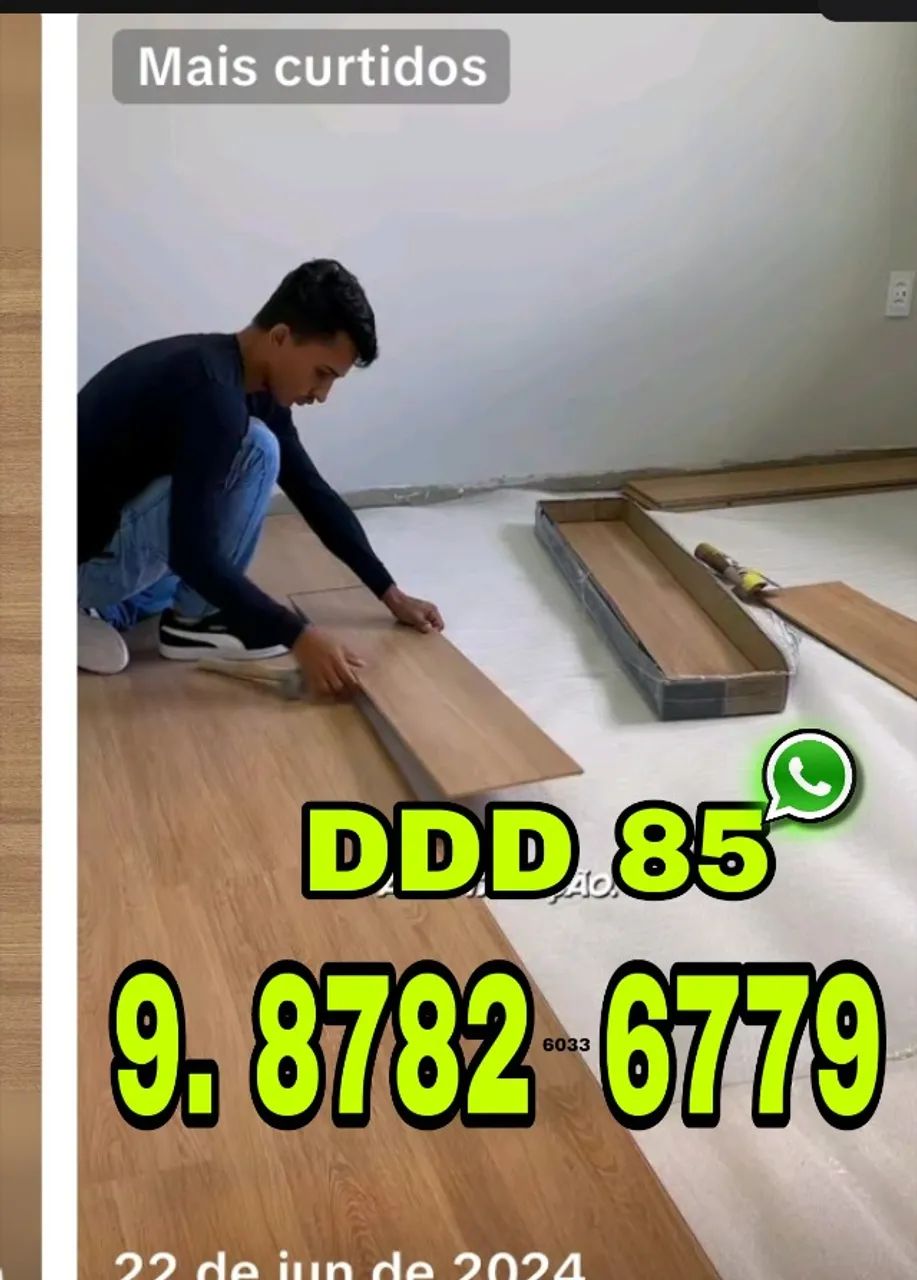 Piso Laminado e Vinílico - Instalação em Comércios e Residências 