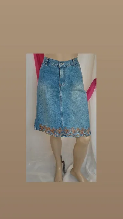 SAIA JEANS C/BORDADO NA BARRA