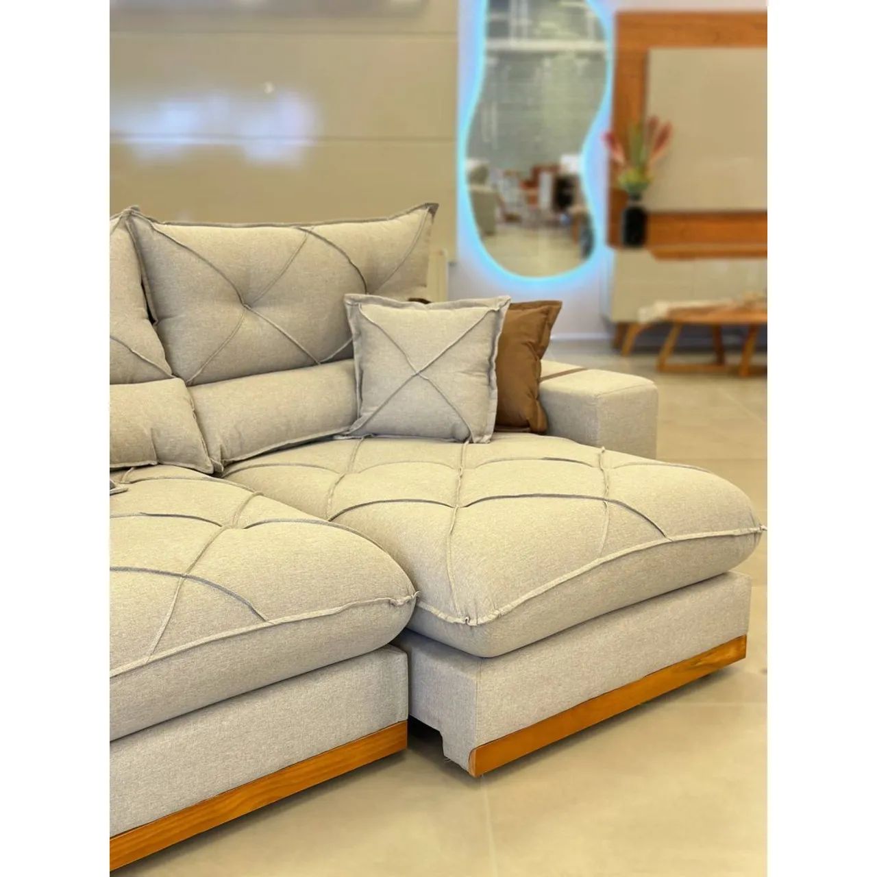 Sofá retrátil e reclinavel 2.30m molas ensacadas / pague na entrega  - Foto 3