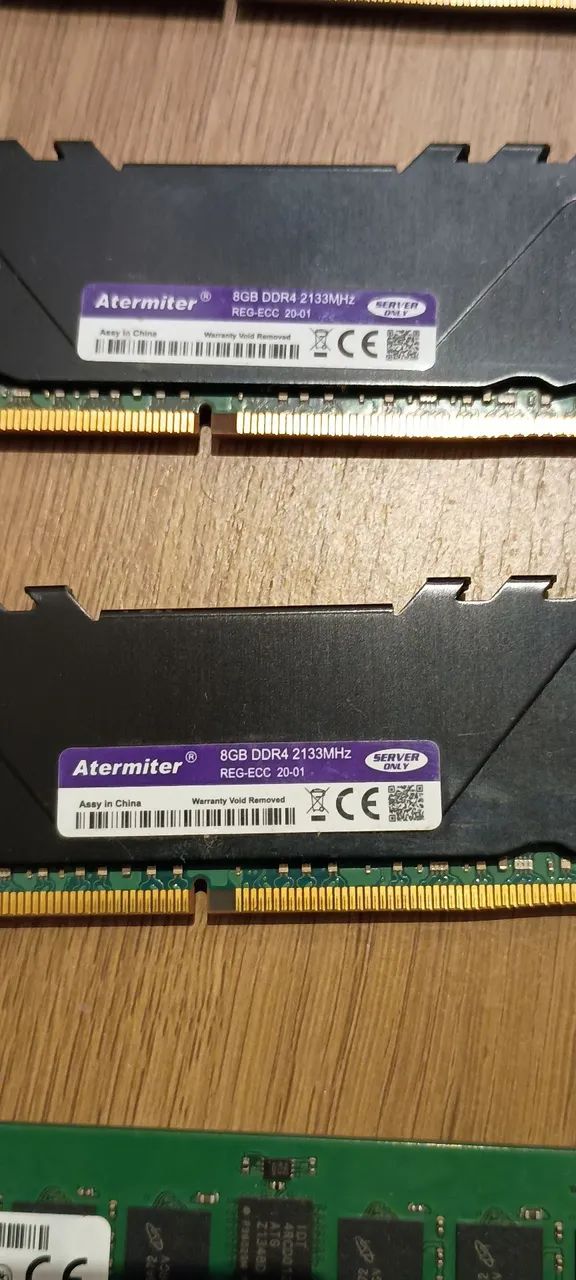 Kit 4x 8GB DDR4 2133mhz Atermiter ECC-Reg - Foto 3