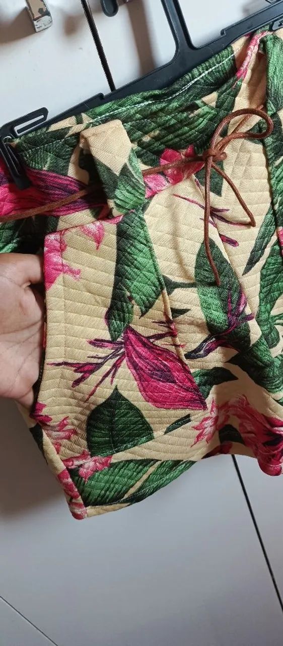 Short estampa com cintinho  - Foto 2