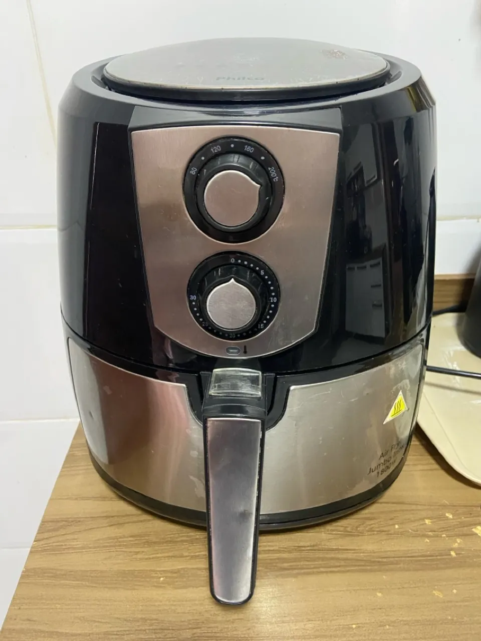 Fritadeira Elétrica Philco Air Fry 7,2l Jumbo Inox 1800W
