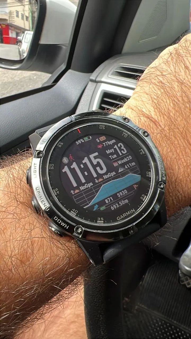 Smartwatch Garmin fenix 5x Plus 51mm Saphira - Foto 4