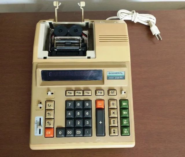 Calculadora General Teknika 2120pd Antiga Funcionando Leia 