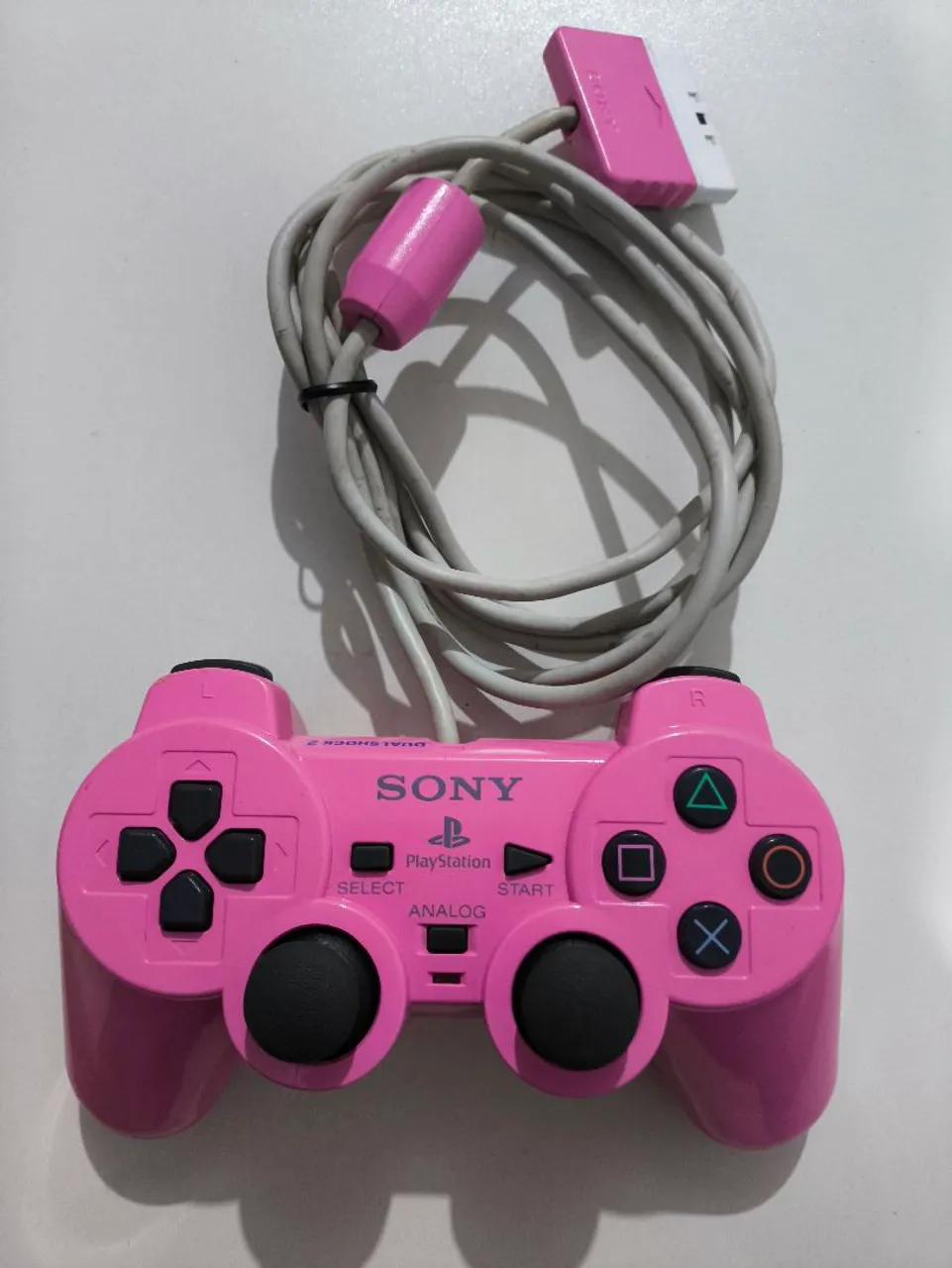 Controle DualShock 2 Sony Playstation 2 PS2 Rosa