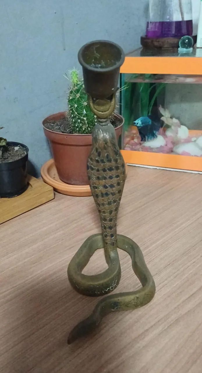 Castiçal Serpente Egípcia